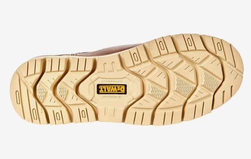 DEWALT Flex Albany 6" Men's Leather, Soft Toe, Non-Metallic, Water Resistant, Chelsea Work Boot, Nature, 10.5 DEWALT
