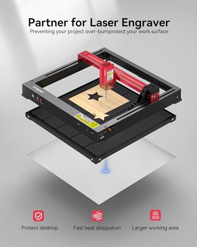 ATOMSTACK A12 PRO All-in-One Kit(Delux), Include12W Laser Engraver, Air Assist & Honeycomb for Laser Cutter Machine, R1 V2 Laser Rotary Chuck, Laser ATOMSTACK