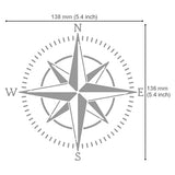 Aleks Melnyk #72 Compass Rose Stencil Small, Nautical Stencil for Painting on Wood, Template Craft Wood Burning, Pyrography, Painting and Engraving, - WoodArtSupply