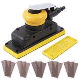 3 x 8 in Jitterbug Air Orbital Sander, 70 mm x 198 mm 1/8 in Orbit, 10,000 Max OPM Non-Vacuum with Extra Hook-Loop Pad and 15pcs (80/120/180/320/400) UPWOOD