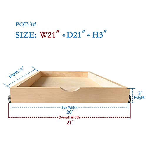 LuxursKingQYW Soft-closing drawer, Slide soft close cabinet drawers, Wood Pull Out Tray Drawer Box Kitchen Cabinet Organizer, Cabinet Slide Out - WoodArtSupply