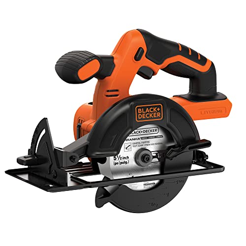 BLACK+DECKER 20V MAX* POWERCONNECT 5-1/2 in. Cordless Circular Saw, Tool Only (BDCCS20B) BLACK+DECKER
