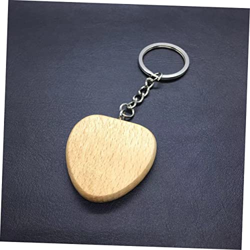 NOLITOY 6pcs Unfinished Wood Sign Wooden Circles Car Key Chain Round Wooden Discs Wood Engraving Keychains Wood Name Tags Keychain Wallet Key Holder NOLITOY