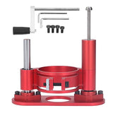 Adjustable Router Lift for Woodworking Universal Trimming Machine,Aluminum Under Lifting Table Router Base for Router Table Insert Base Plate with PerGar