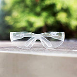 BISON LIFE Safety Glasses, One Size, Clear Protective Polycarbonate Lens, 12 per Box (1 box) BISON LIFE