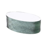 SEWACC Mirror Mosaic Tiles 20pcs Mini Oval Mirrors Craft Mirrors Tiles Women Make Up Mirror Unfinished Mirror Lens Glass Mosaic Tile for DIY Craft SEWACC