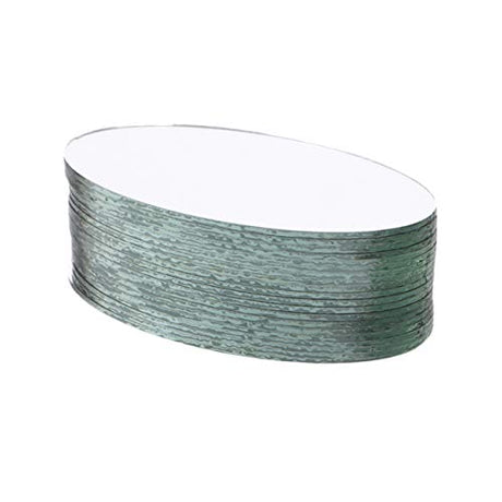 SEWACC Mirror Mosaic Tiles 20pcs Mini Oval Mirrors Craft Mirrors Tiles Women Make Up Mirror Unfinished Mirror Lens Glass Mosaic Tile for DIY Craft SEWACC
