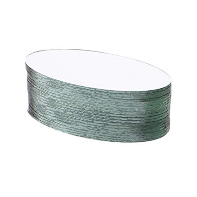 SEWACC Mirror Mosaic Tiles 20pcs Mini Oval Mirrors Craft Mirrors Tiles Women Make Up Mirror Unfinished Mirror Lens Glass Mosaic Tile for DIY Craft