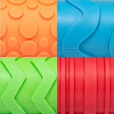 READY 2 LEARN Paint and Clay Texture Rollers - Set of 4 - Textured Dough Rolling Pins for Kids - Open-Ended Patterns for Crafts and Decoration READY 2 LEARN