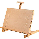 MEEDEN Large Drawing Board Easel, Solid Beech Wooden Tabletop H-Frame Adjustable Easel Artist Drawing & Sketching Board for Artists, Teens & MEEDEN
