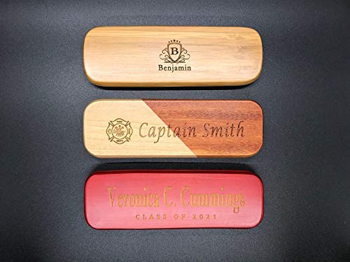 Custom Engraved Wood Pen Set With Maple and Rosewood Finish, Executive Pen and Box With Free Personalization Generic