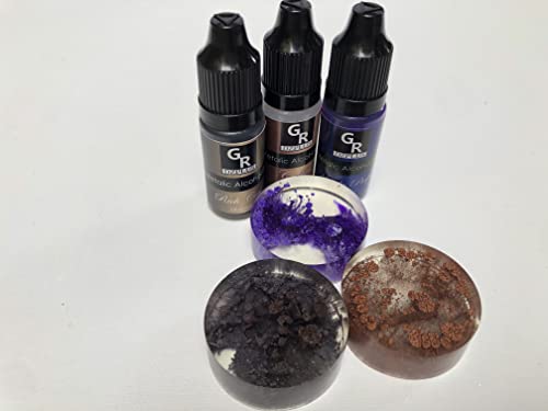 Metallic Alcohol Ink Set - 26 Metallic Colors Alcohol Based Ink for Resin Art GR DZPLUS