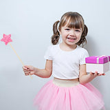 Toddmomy Heart 8pcs Wood Fairy Wand Unfinished Wooden Moon Star Stick Make Your Own Princess Wand Party Cosplay Costume for DIY Crafts Princess Toddmomy