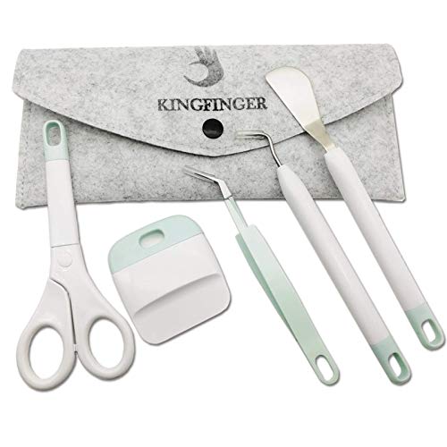 Craft Vinyl Weeding Tools Set,Precision Craft Vinyl Tools Kit,Weeding Kits for Cricut/Silhouette/Oracal 631 651 751 Vinyl … KINGFINGER