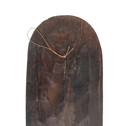 Artisan-Carved Set of 5 Hand-Crafted Wooden African Animal Wall Masks: Unique Tribal Art Sculptures - Each 20 Inches High - Perfect for Cultural Zeckos