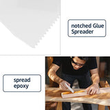DLUGOPIS adhesive spreader notched Glue Spreader adhesive barrier spreader plastic trowel notched 3/16 Inch Inch Tooth, Hardwood Flooring Spreader DLUGOPIS