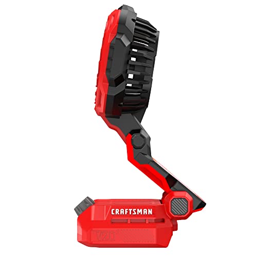 CRAFTSMAN V20 Cordless Personal Fan, Compact and Collapsible, Bare Tool Only (CMCE010B) - WoodArtSupply