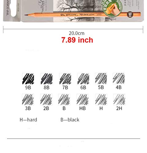 Kachikawa Premium Artist Log wood pencil 12 PCS (HB) Kachikawa