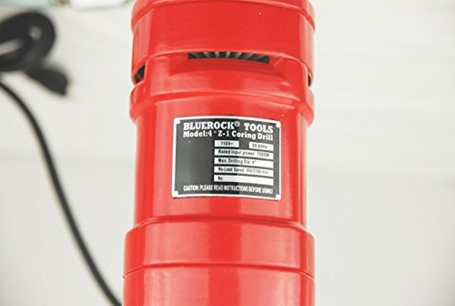CORE DRILL PACKAGE DEAL 4Z1 2-SPEED CONCRETE CORING DRILL by BLUEROCK TOOLS COMES WITH 1", 2", 3", & 4" BITS BLUEROCK