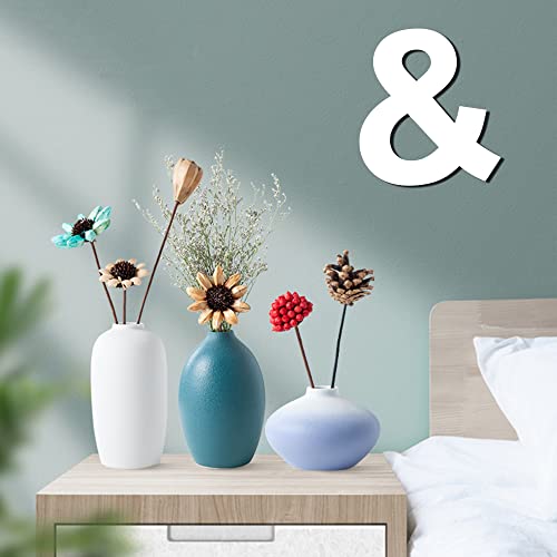 12 Inch Wooden Symbol &, 1/4 Inch Thick Large Unfinished Wood Letter for DIY Crafts Home Wall Decor TDOCK