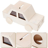 MAGICLULU Unfinished Coin Bank Unfinished Piggy Bank Coin Storage Cases Blank Piggy Bank Paint Your Own Piggy Bank Change Container Versatile Coin MAGICLULU