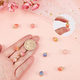 SUNNYCLUE 1 Box 10Pcs 5 Styles Dried Flower Charms Transparent Clear Epoxy Resin Pendants with Brass Hole 1.2mm Glass Micro Beads for DIY Earrings SUNNYCLUE