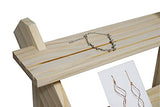NAJMECHOY Retail Display Riser Earring & Ring Holder Unfinished Rustic Wood Stand Storage Shelf Rack Jewelry Rack Desktop Display Cup Rack Simple NAJMECHOY