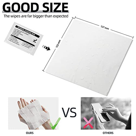 Technical Prep Pads Cleaning Wipes - 99.9% Electronic Cleaning Wipes, Multi-Purpose Non Woven Handy Wipes Cleaning Sheets for Surfaces, Printer, BIHYM
