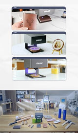 3000mW Laser Engraving Machine, Mini Desktop CNC Laser Engraver with Carver Size 80 x 80mm, Multiple Functional Craft Tool … (3W) DAJ
