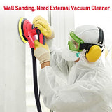 Electric Random Orbital Sander,PioneerWorks Brushless Motor,Powerful 350W & Low Vibration,10000 RPM,6-Inch For Woodworking, Polishing,Carpentry PioneerWorks