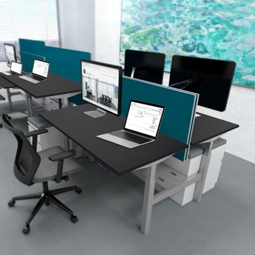 Kaboon Black Table Top 23.62" D x 59.1" W, Solid One-Piece Desktop, Universal Wood Countertop, Reversible Laminate Top, Double Desks, L-Desk DIY, for Kaboon