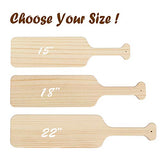 BATTIFE 2Pack 15 Inch Greek Fraternity Paddle, Unfinished Solid Pine Wood Paddles, Wooden Sorority Frat Paddle for Arts Crafts BATTIFE