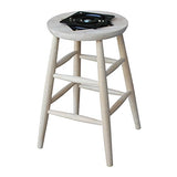 International Concepts Swivel Stool Barstool, 24 inch, Unfinished IC International Concepts