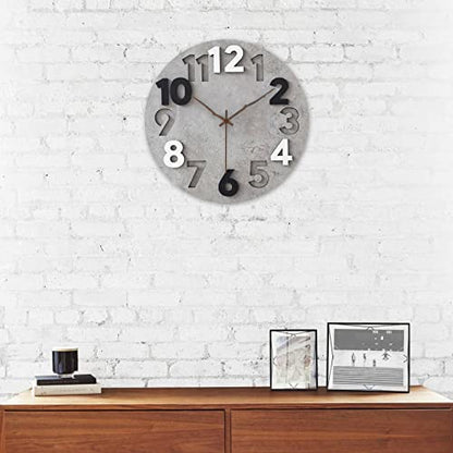 TAMOSH DIY Silent Quartz Movement Mechanism Wall Clock 20mm Hands Clock for 12 Inch Clock Replaced Parts,Branch Wood - WoodArtSupply