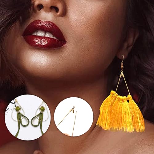 DRWATE Earring Making Kit with 940 PCS Beading Hoop Earring Finding Component Accessories Hooks Jump Rings Loop Earring Backs Beads and Charms for