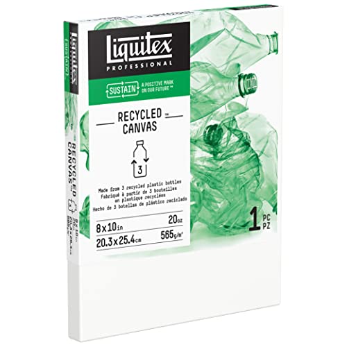 Liquitex Recycled Canvas, Traditional, 8" x 10", White - WoodArtSupply