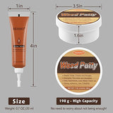 SEISSO Wood Furniture Repair Kit, Wood Putty Repair Fillers, Hardwood Laminate Floor Repair Kit, Restore Any Holes, Scratches, Cracks, Gouges for SEISSO