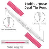 REALIKE Dual Tip Pens for Cricut Maker 3/Maker/Explore 3/Air 2/Air, Dual Tip Marker Pens Set of 24 Pack Fine Point Pen Writing Drawing Accessories REALIKE