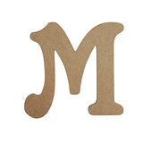 24" Wooden Craft Letter M Unfinished, Beltorian Font, Craft Cutout 1-4" MDF Build-A-Cross