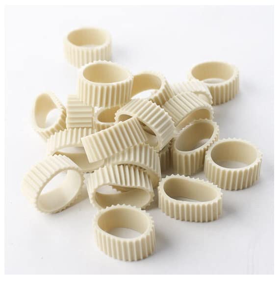 Factory Direct Craft Pack of 20 Rubber Candle Hugger Grippers - Candle Holders for Taper Candles and Candle Cups - Stay Put Candle Grips Keep The Factory Direct Craft