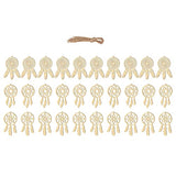 VOSAREA 30Pcs Wooden Dreamcatcher Wood Cutout Shapes Craft Shaped Embellishments Dream Catcher Wood Slices Handmade Labels Wood Log Slices Hanging VOSAREA