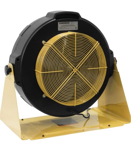 Powermatic PM1250 Electrostatic Air Filtration System, 0.1 Micron Filter, 754 CFM, 1Ph 120V (1791331), Yellow Powermatic