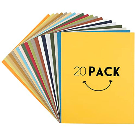 Golden State Art, 8x10 Matboard Mat Board Blanks - Assortment Color, Great for Making DIY Projects, Presentation Boards, Art Crafts (20 Pack) Golden State Art