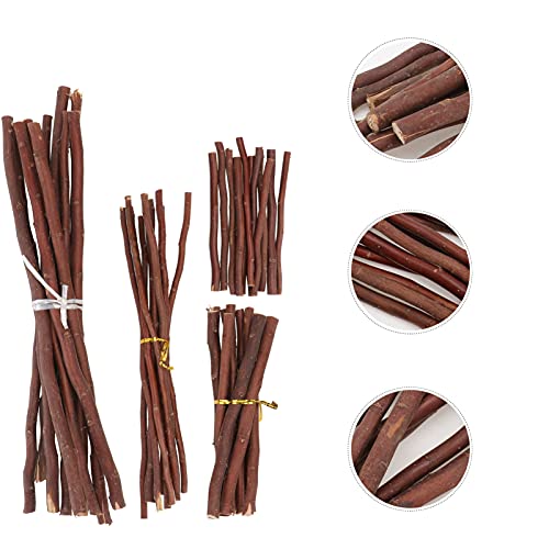 Garneck 40 Pcs Wood Log Sticks Craft Sticks Natural Dry Branches Rod Farmhouse Centerpiece Decor Twigs for DIY Crafts Woodworking Modelling Photo - WoodArtSupply