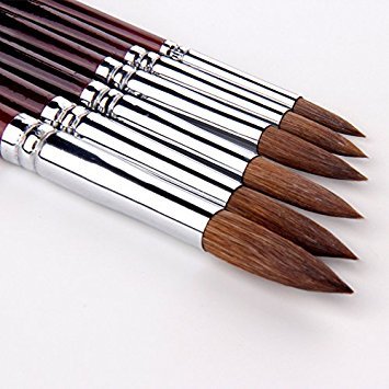 Artist Paint Brushes-Superior Sable Watercolour Brushes Round Point Tip Paint Brush Set for Watercolor Acrylic Painting Supplies - WoodArtSupply