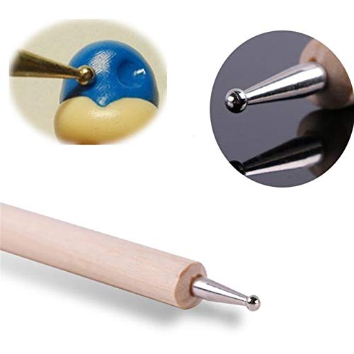 14 PCS Dotting Tools Ball Styluses with Box, Dotting Tools Set Rock Painting, Pottery Clay Modeling Embossing Nail Art LOKUNN