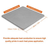 Silicone Mat for Heat Press 0.33Inch Thickest for Heat Transfer Machine for Cricut Easypress (Mat-1515) Delclynee