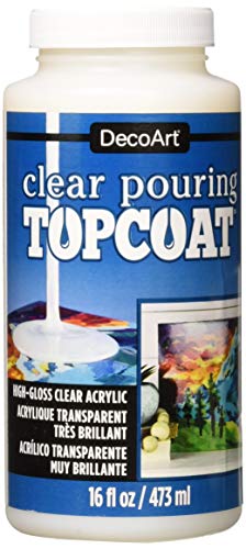 DecoArt Clear Pouring TopCoat DS134 16 fl oz/ 473 ml - WoodArtSupply