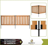 Zippity Outdoor Products ZP19075 Newberry Wood Fence Panel Kit, Perfect as a Small Dog Fence or Decorative Garden Fence, No Dig Install, 48” W x 32” Zippity Outdoor Products