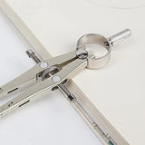 Metal Geometry Kit Set, 13PCS Math Compass and Protractors Geometry Drawing Tool Precision Set Graphic Compasses Triangle Rulers Pencils Protractor Ysglory